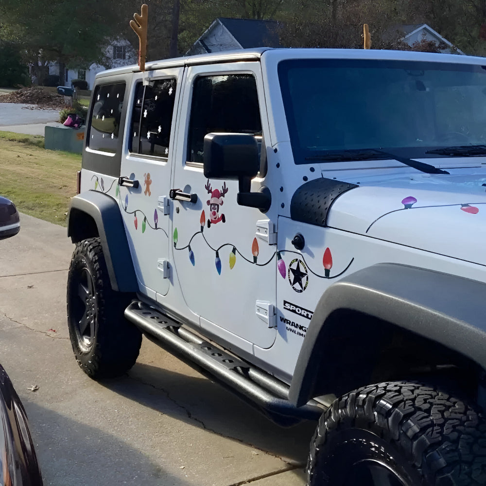 Magnetische Weihnachtslichter Auto – Reflektierendes Deko-Set Außen
