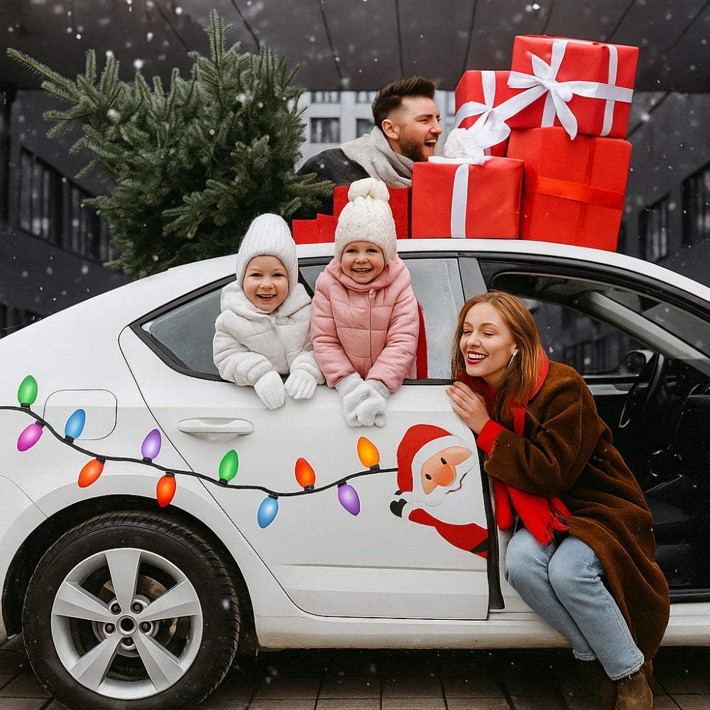 Magnetische Weihnachtslichter Auto – Reflektierendes Deko-Set Außen