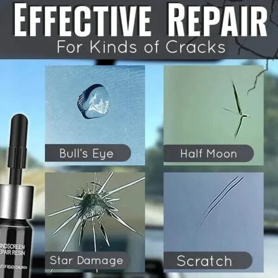 GlassRepair – Harz-Reparaturset für Glasrisse
