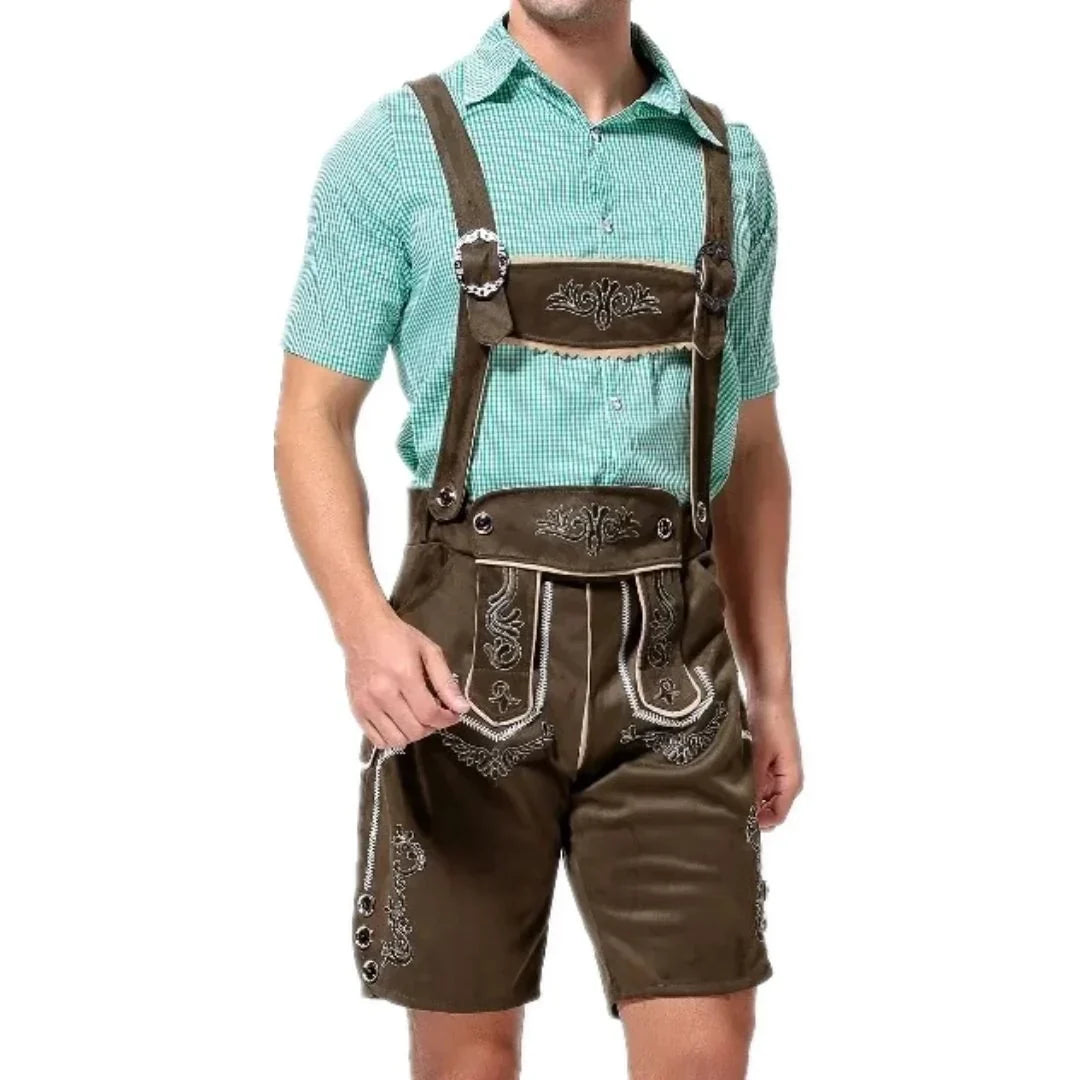 Lederhose Herren Oktoberfest, Trachten Lederhose Bayerischer Stil