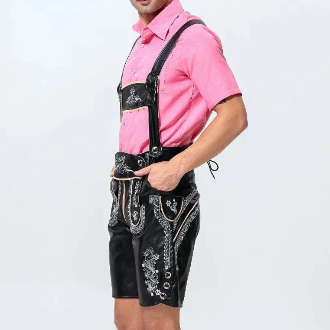 Lederhose Herren Oktoberfest, Trachten Lederhose Bayerischer Stil