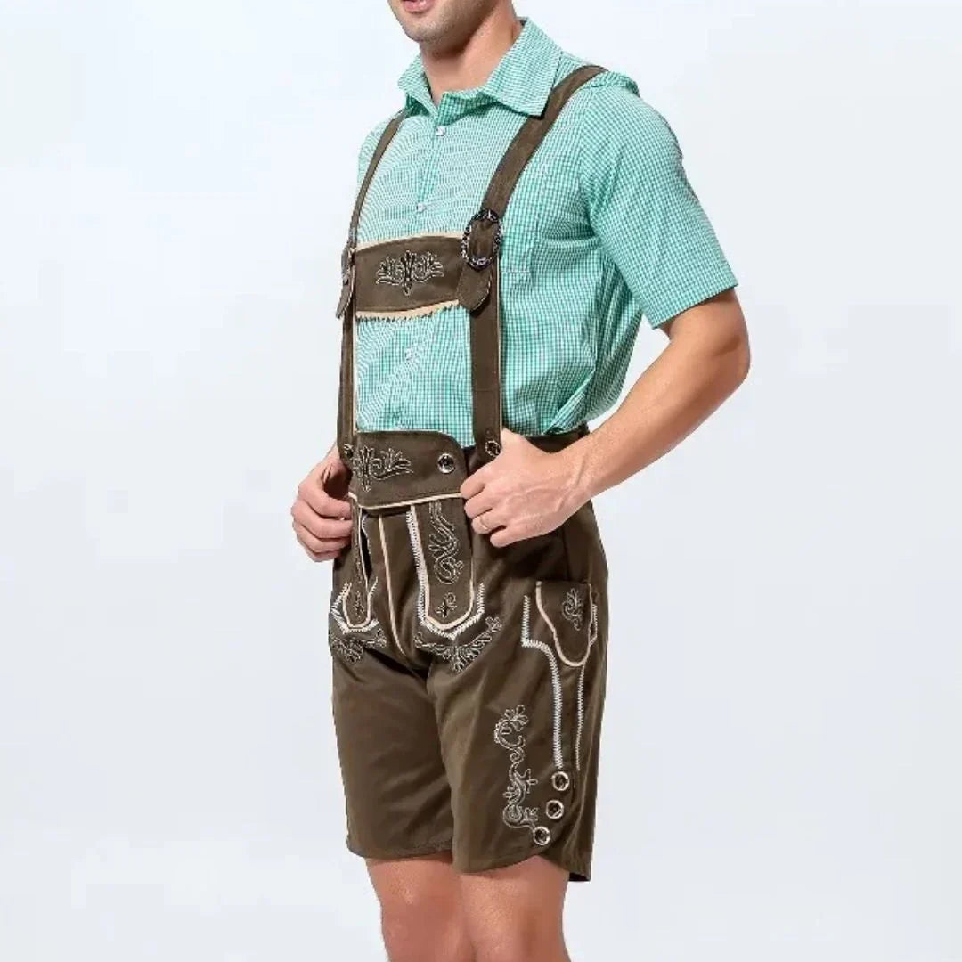 Lederhose Herren Oktoberfest, Trachten Lederhose Bayerischer Stil