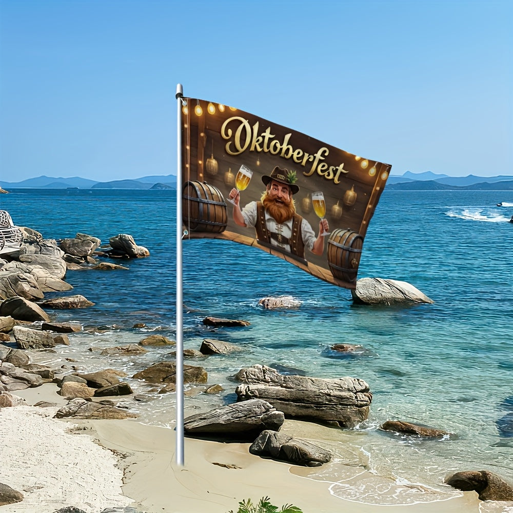 Oktoberfest Gartenflagge Bierfest-Motiv, Wetterfeste Deko
