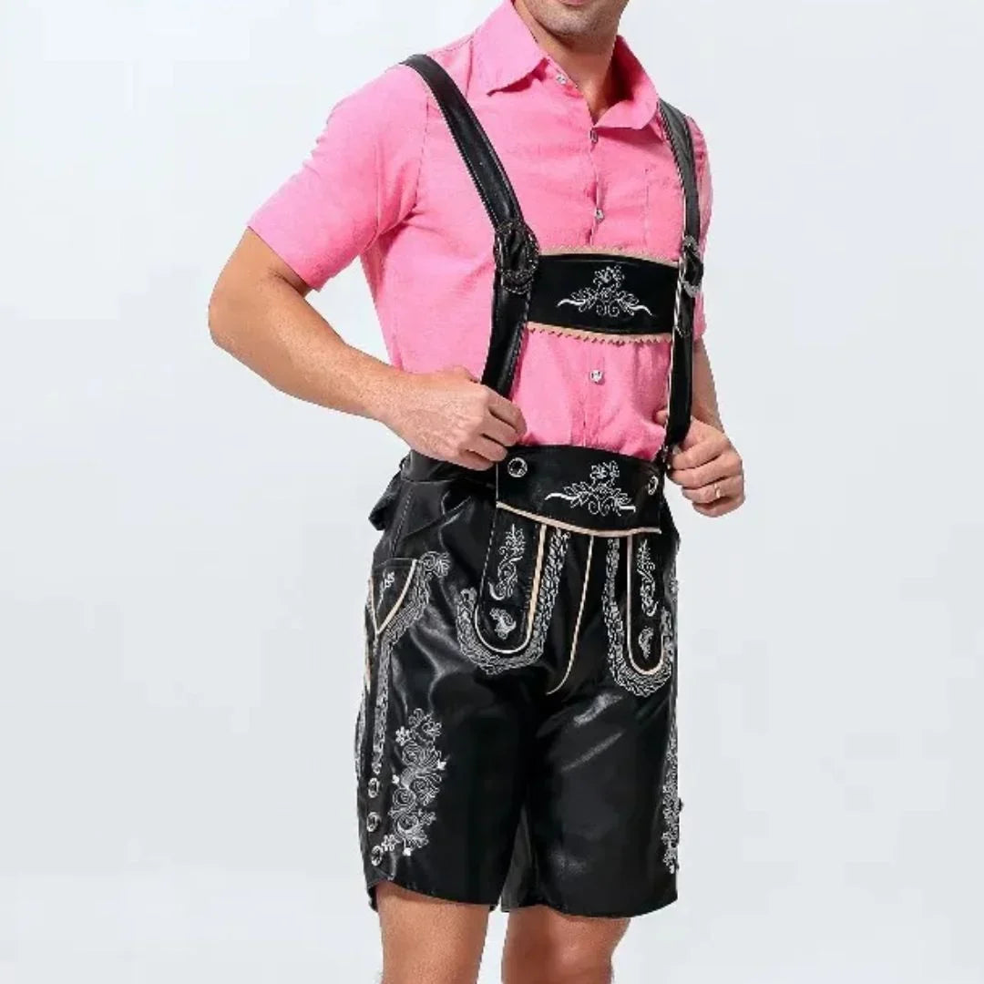 Lederhose Herren Oktoberfest, Trachten Lederhose Bayerischer Stil