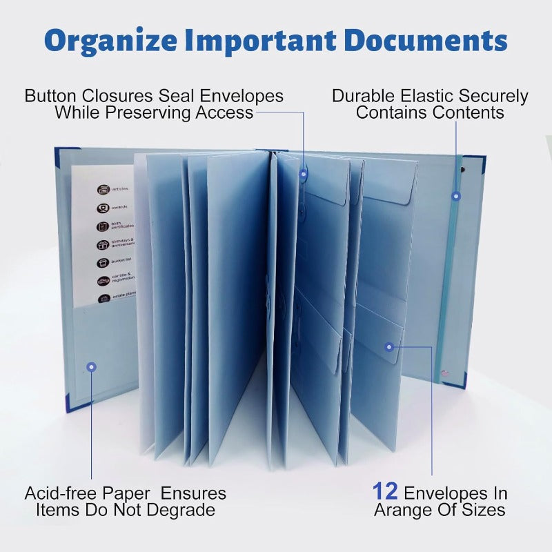 DocumentOrganizer geräumige erweiterbare Taschen
