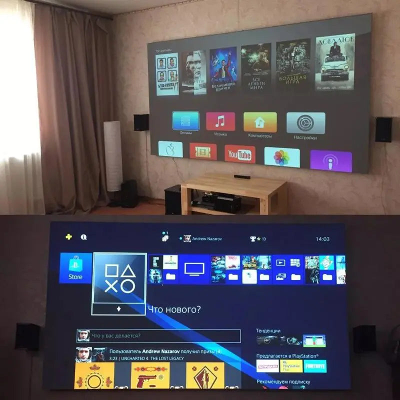CinemaScreen – Tragbare Leinwand mit Anti-Licht-Beschichtung