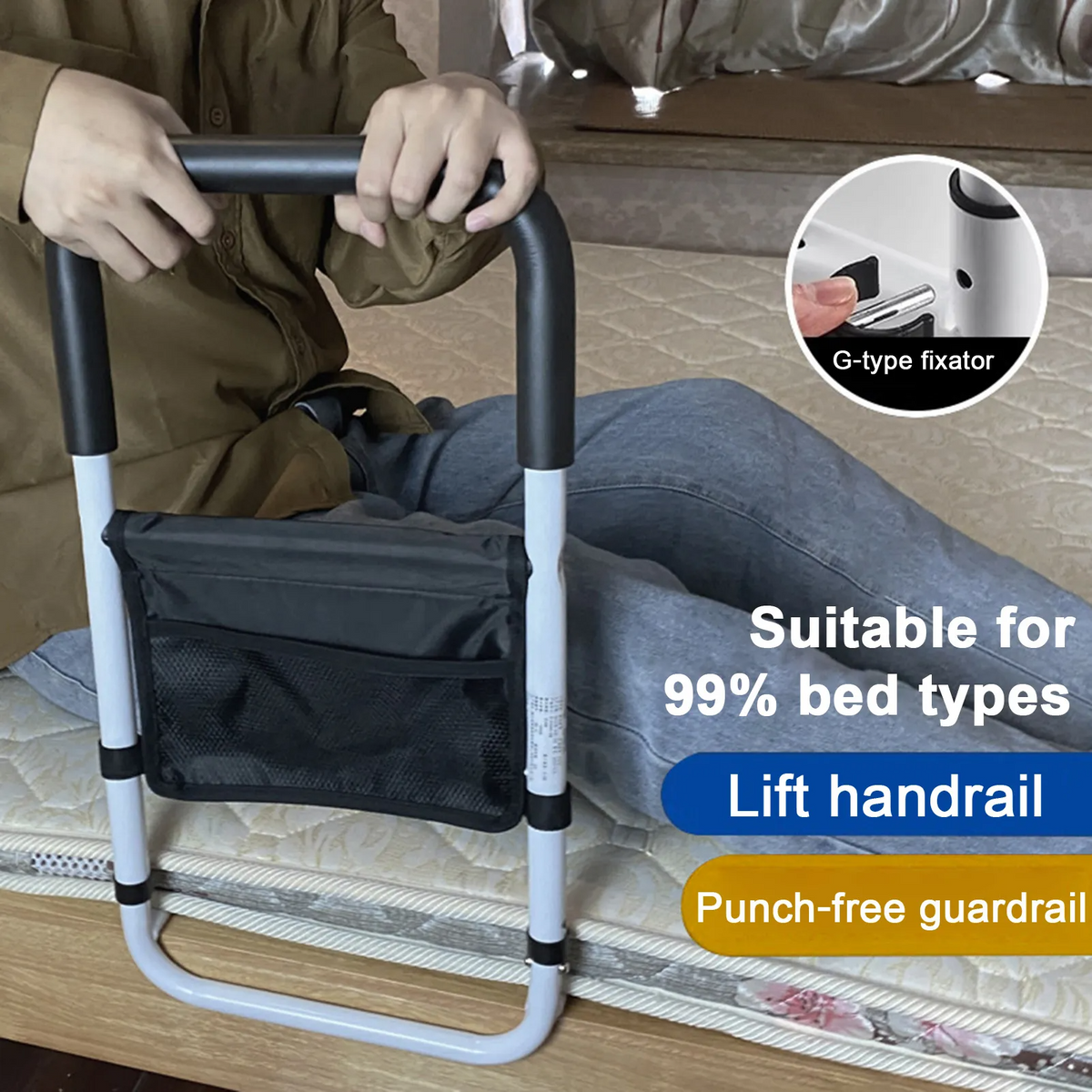 BedHandrail einfache Installation ohne Bohren