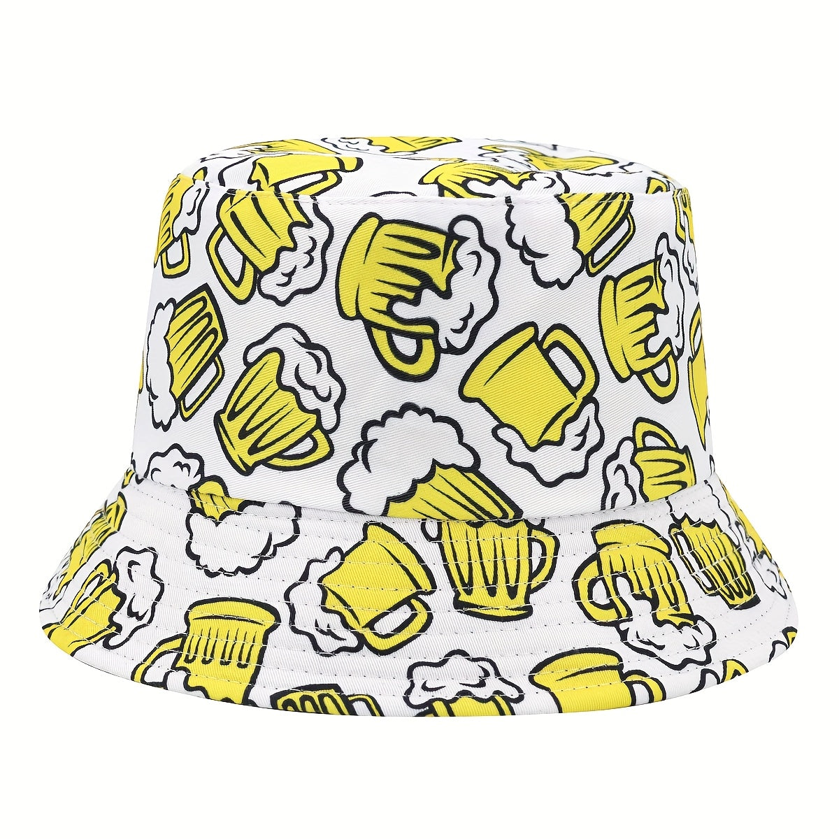 Oktoberfest Bucket Hat Bierprint, Unisex Fischerhut Wiesn
