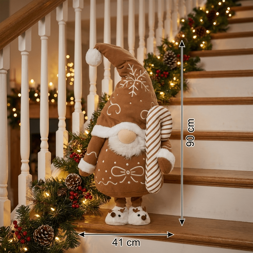 Dekofigur "Zuckerzauber-Wichtel" – Weihnachtsdeko 90 cm