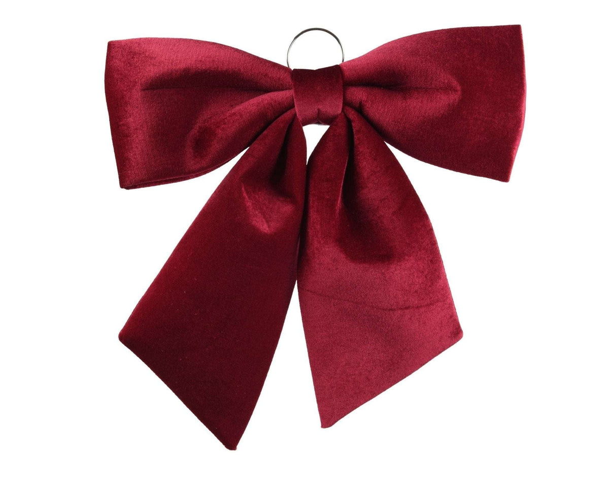 Dekoschleife Bordeaux groß – Weihnachtsdeko 72x66 cm