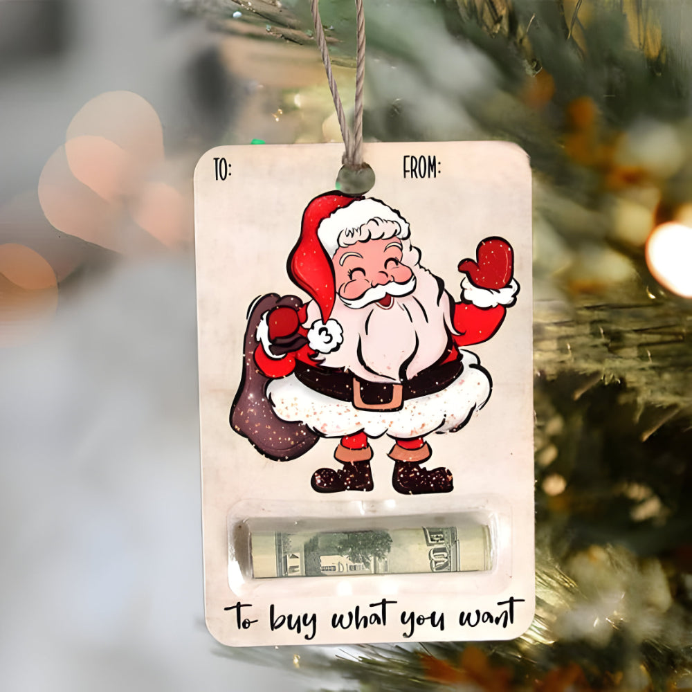 Geldgeschenk Anhänger Holz – Weihnachtsdeko handgefertigt