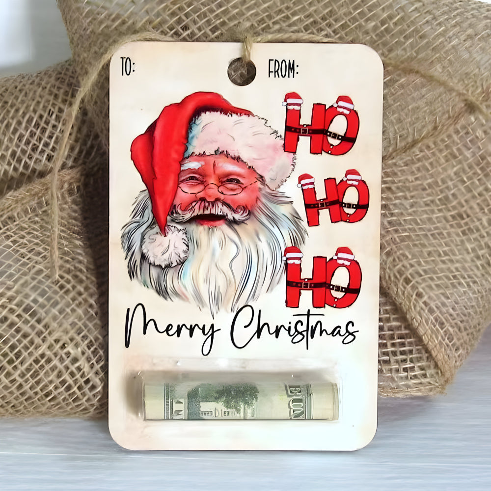 Geldgeschenk Anhänger Holz – Weihnachtsdeko handgefertigt