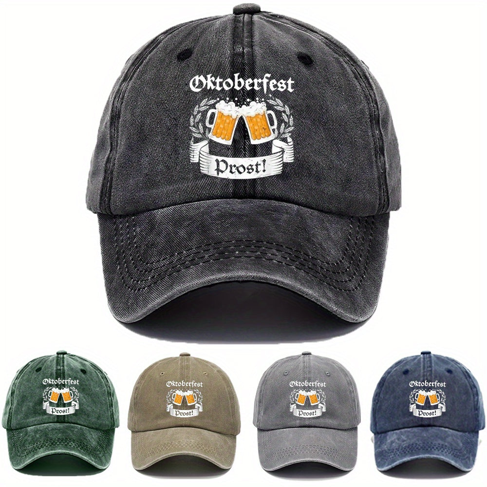 Oktoberfest Baseballcap Retro, Bierkrug-Print Unisex