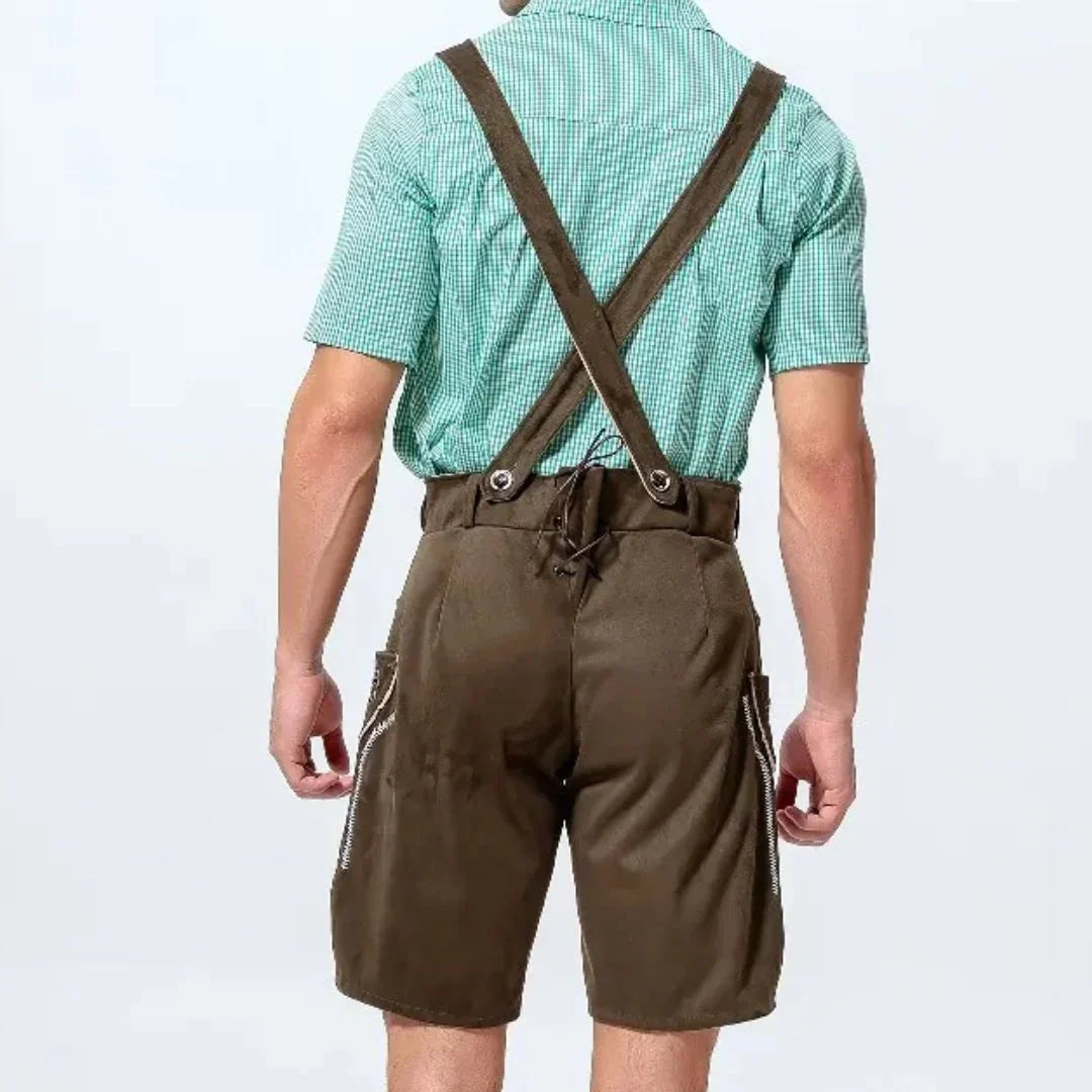Lederhose Herren Oktoberfest, Trachten Lederhose Bayerischer Stil