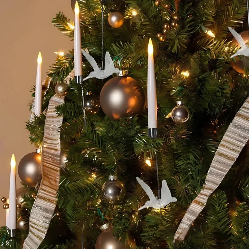 LED-Weihnachtsbaumkerzen mit Fernbedienung – Dimmbar