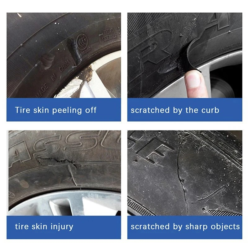 TireFix Anwendungsbeispiele bei verschiedenen Reifenschaeden