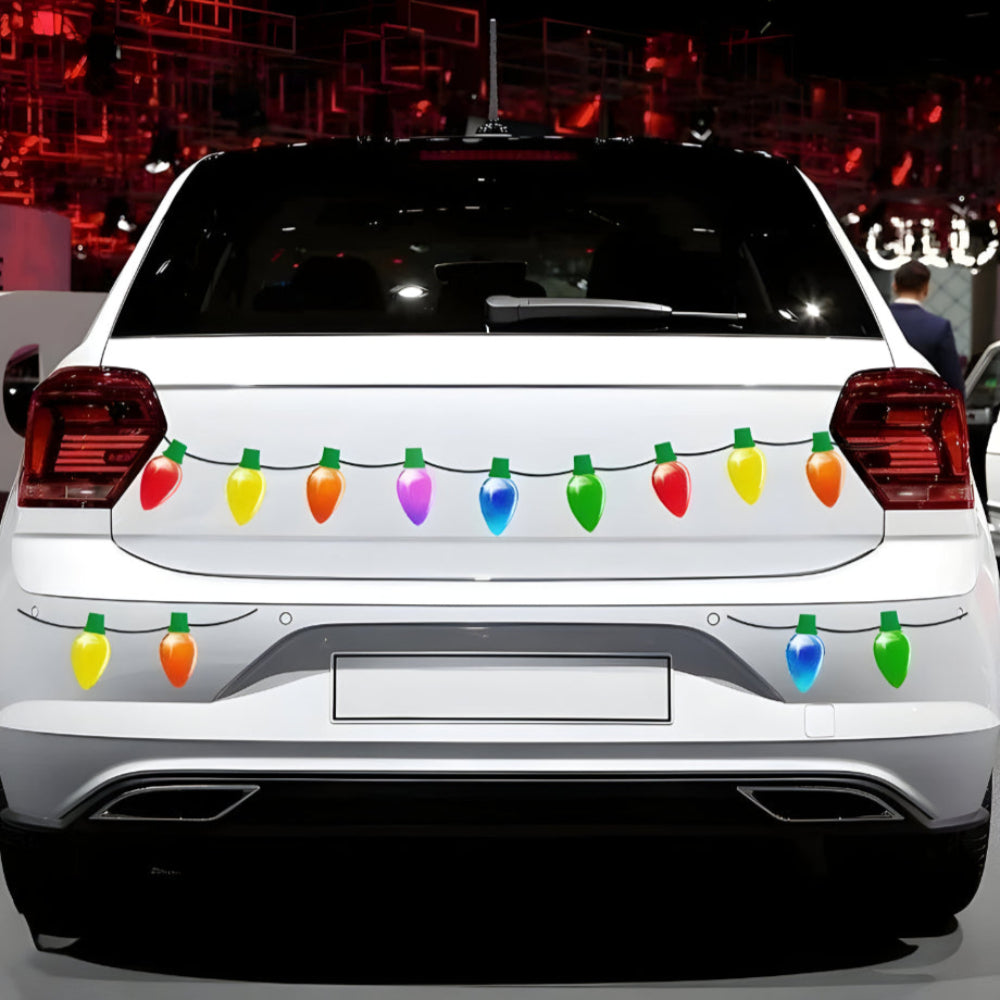 Magnetische Weihnachtsdeko Glühbirnen – Reflektierende Aufkleber