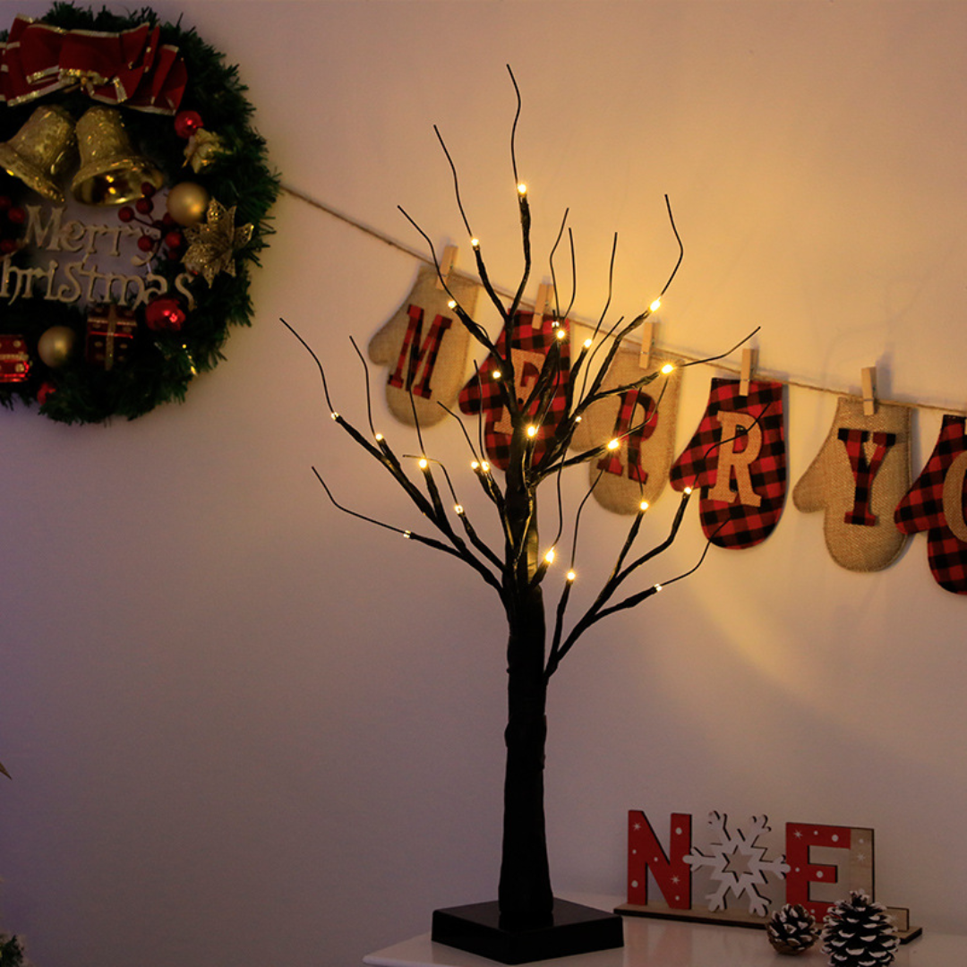 LED Lichterbaum Deko – Weihnachtsbeleuchtung mit Timer