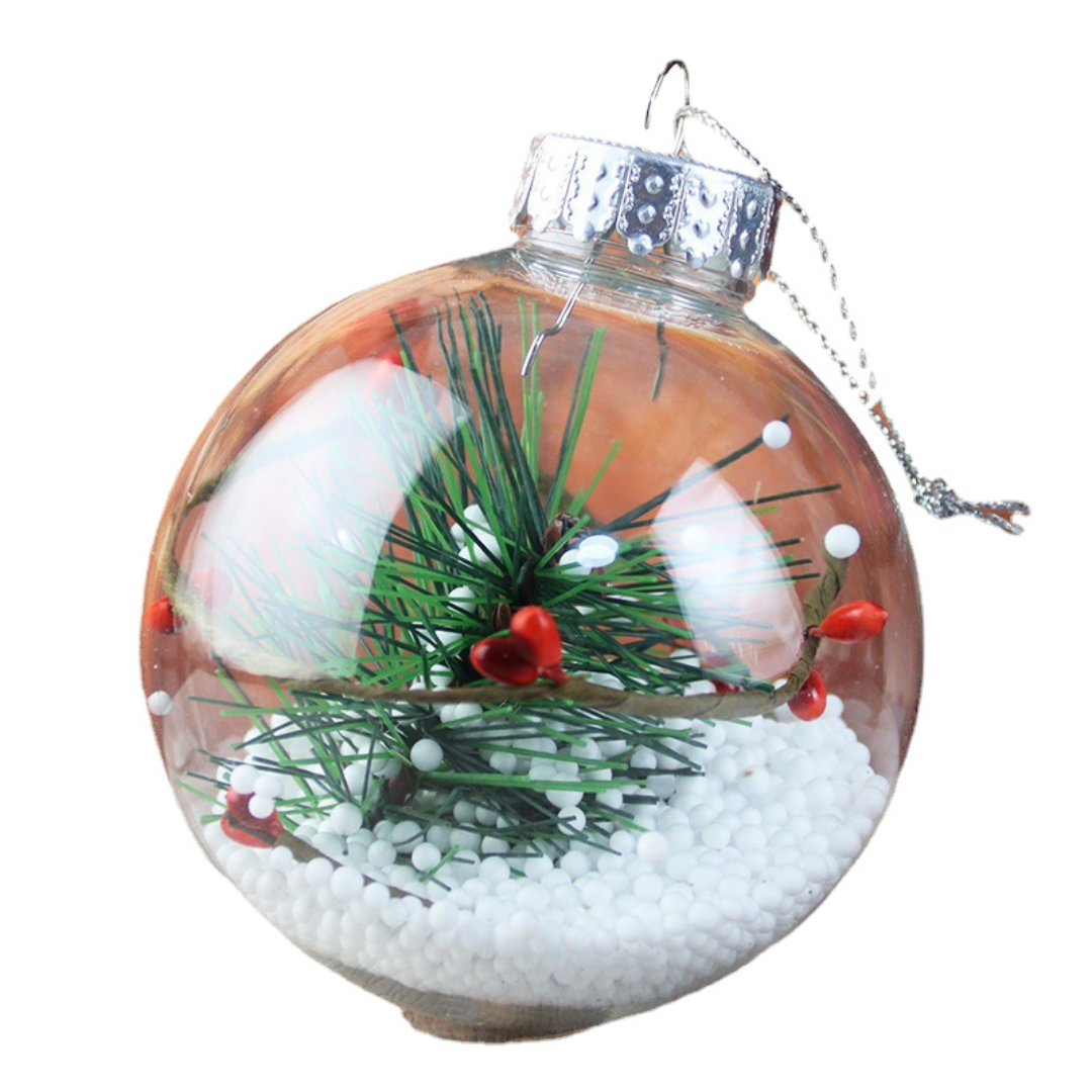 Weihnachtskugeln Transparent Kunststoff – Bastelkugeln Set zum Befüllen