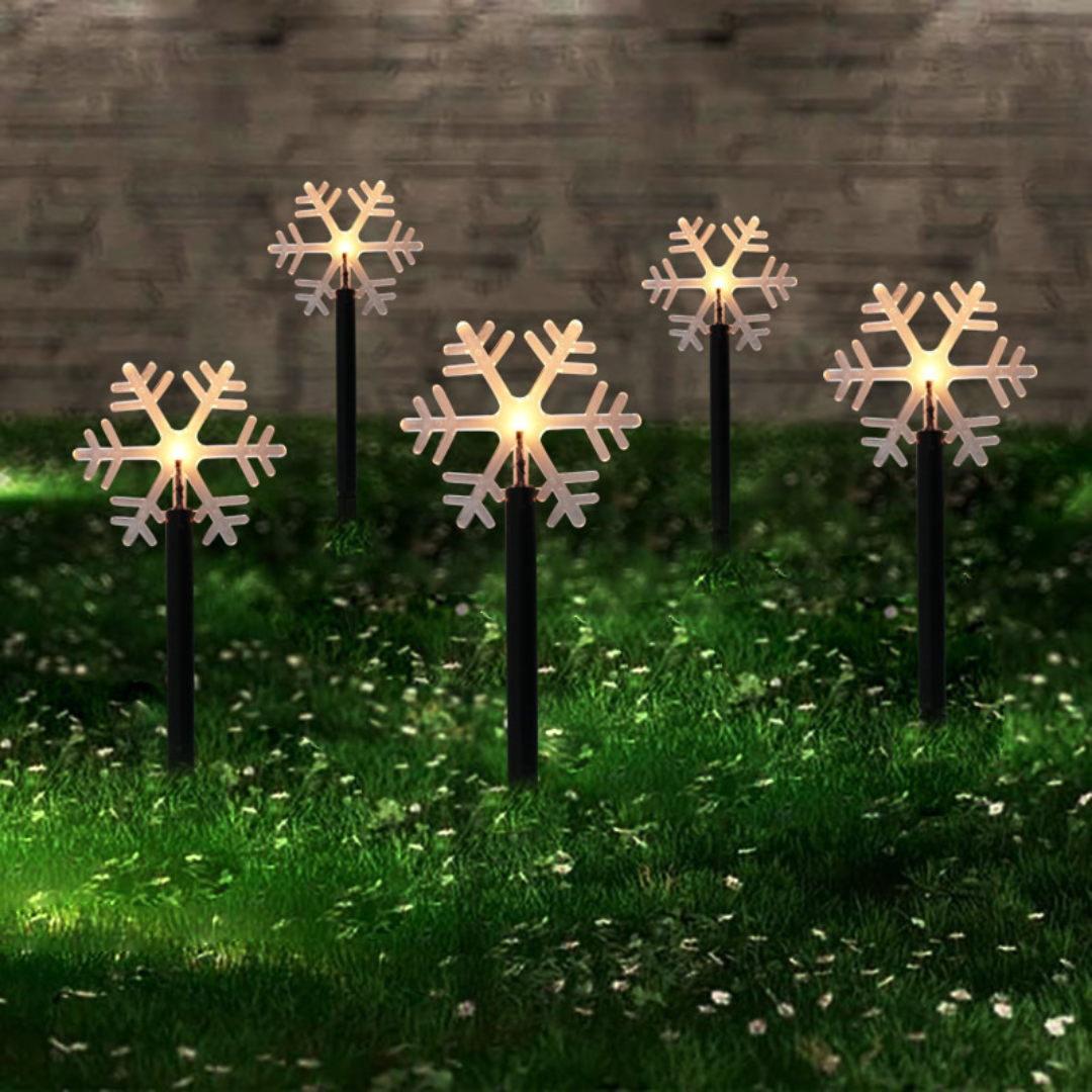LED Gartenstecker Stern Außen – Weihnachtsbeleuchtung mit Erdspieß
