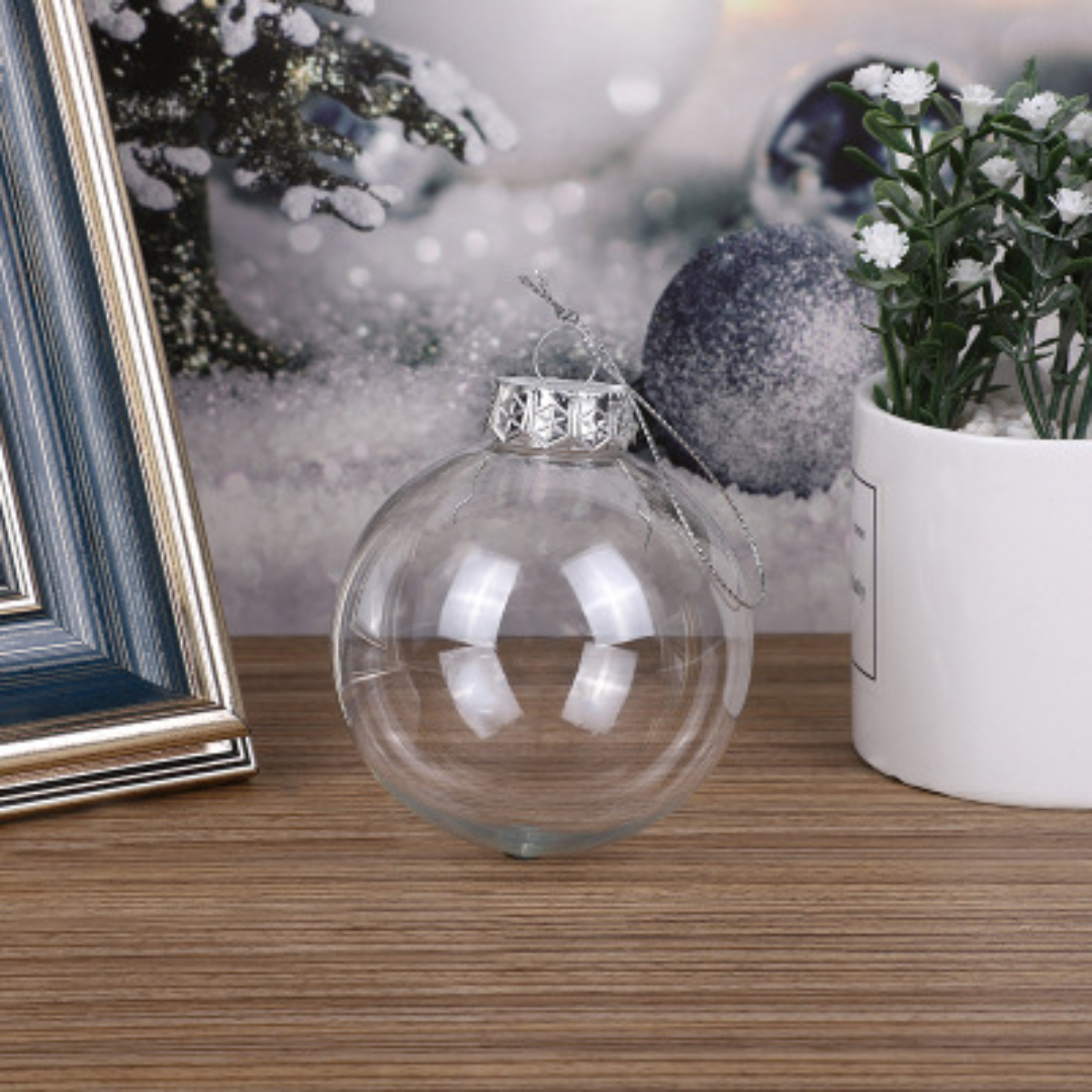 Weihnachtskugeln Transparent Kunststoff – Bastelkugeln Set zum Befüllen