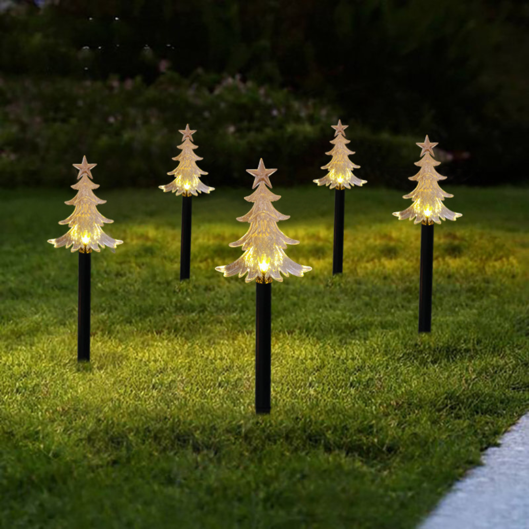 LED Gartenstecker Stern Außen – Weihnachtsbeleuchtung mit Erdspieß