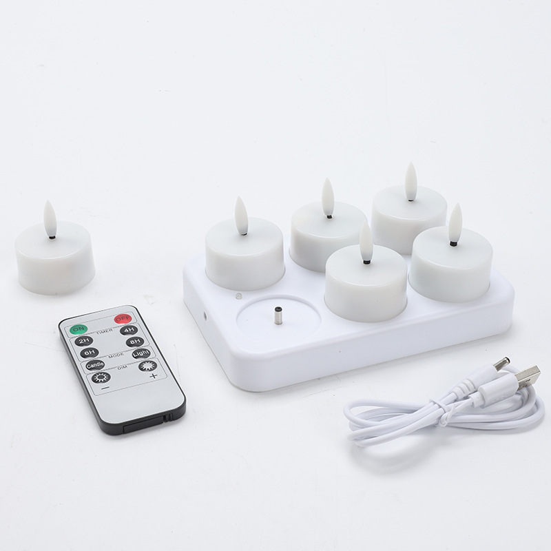 CozyCandles – Wiederaufladbare LED-Teelichter mit Fernbedienung