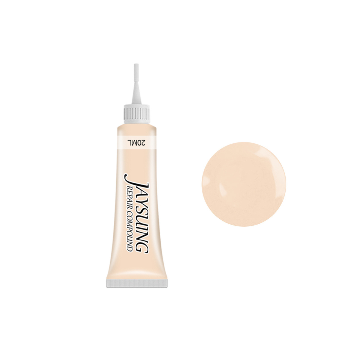 LeatherGel Farbe Beige Tube und Farbmuster