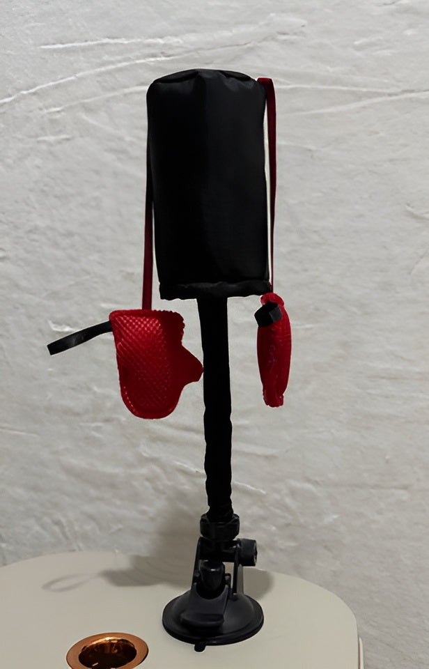 PunchingBag Abmessungen 35 cm Hoehe, Sockel 6,5 cm