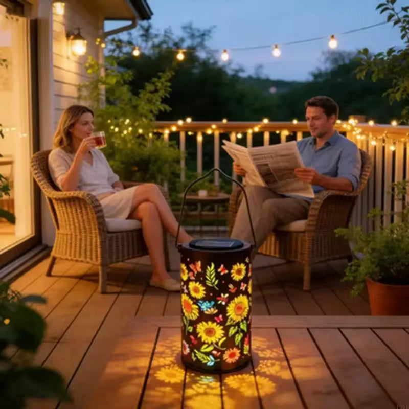 SunflowerLamp – Solar-Gartenleuchte mit Sonnenblumen-Design