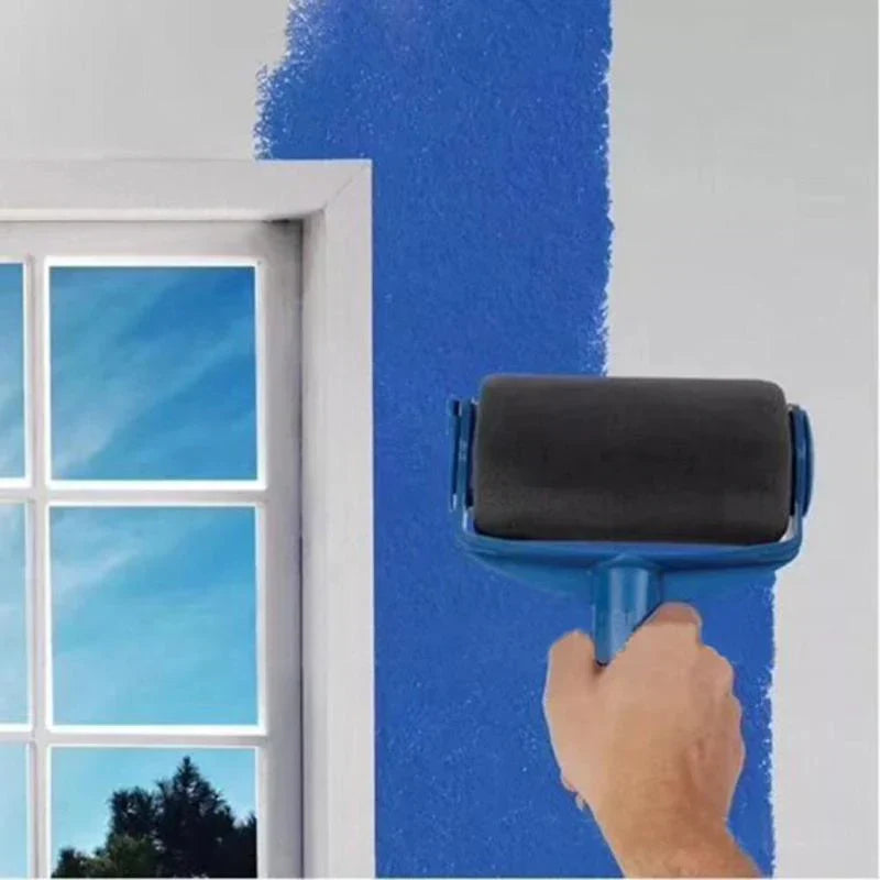 EasyPaint Farbroller wird an Fensterlaibung eingesetzt