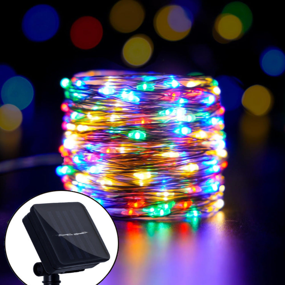 Solar Lichterkette Außen Wasserdicht – LED Gartenbeleuchtung mit 8 Lichtmodi