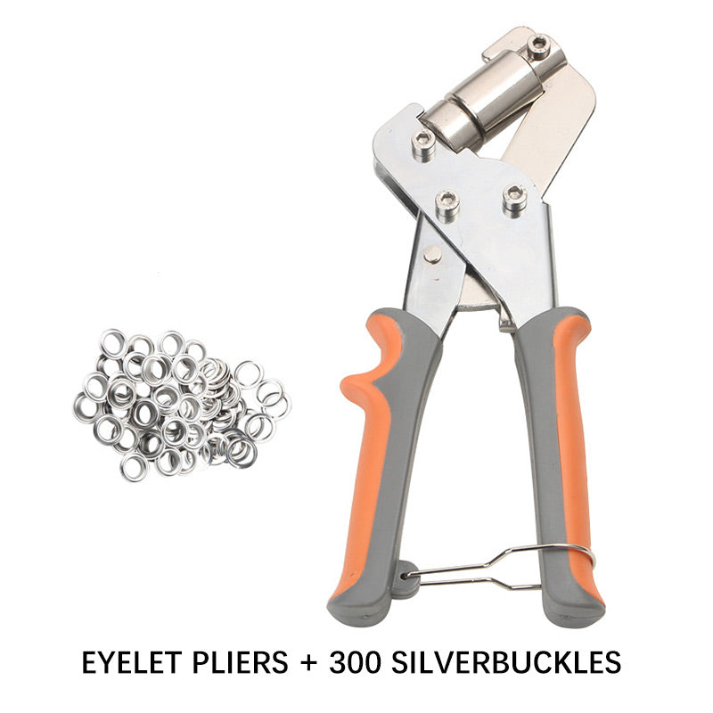 EyeletPliers Nahaufnahme Stanzkopf Seitenansicht