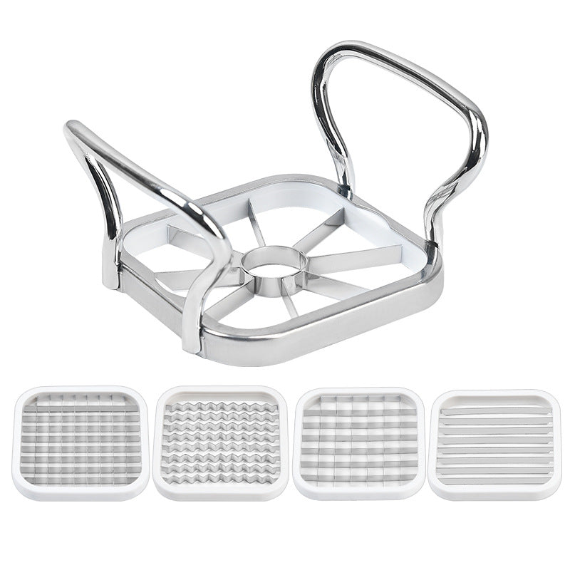 MultiCutter Apfelschneider-Rahmen mit ergonomischen Griffen, Nahaufnahme