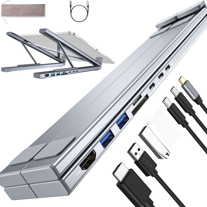 HubStand – Faltbarer Laptop-Ständer mit Multi-Port-Hub