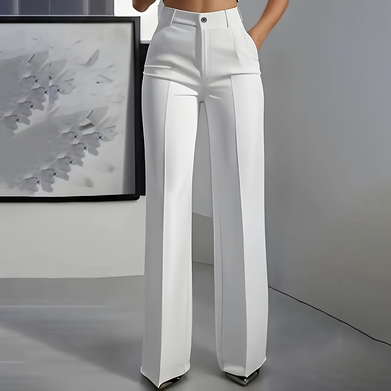 SuitTrouser Anzughose Damen Hochbund, Bequeme Passform
