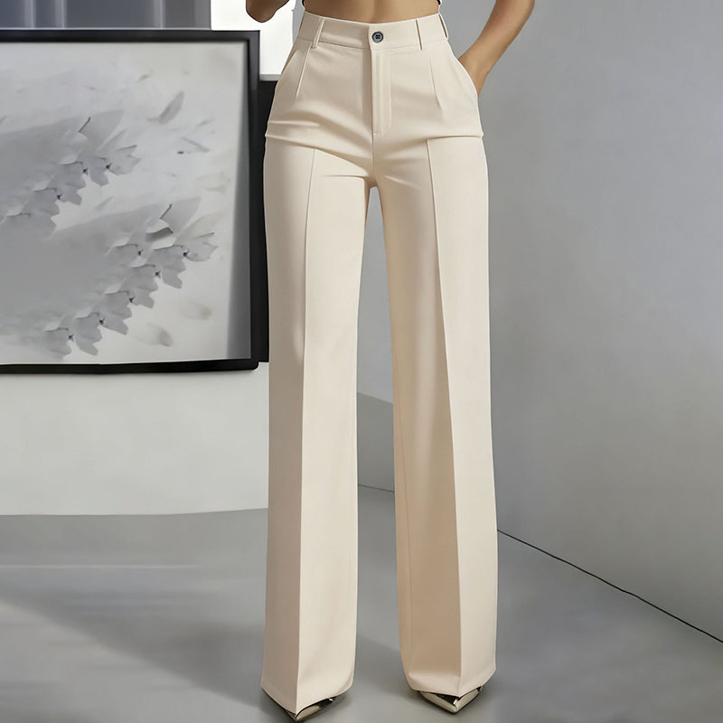 SuitTrouser Anzughose Damen Hochbund, Bequeme Passform