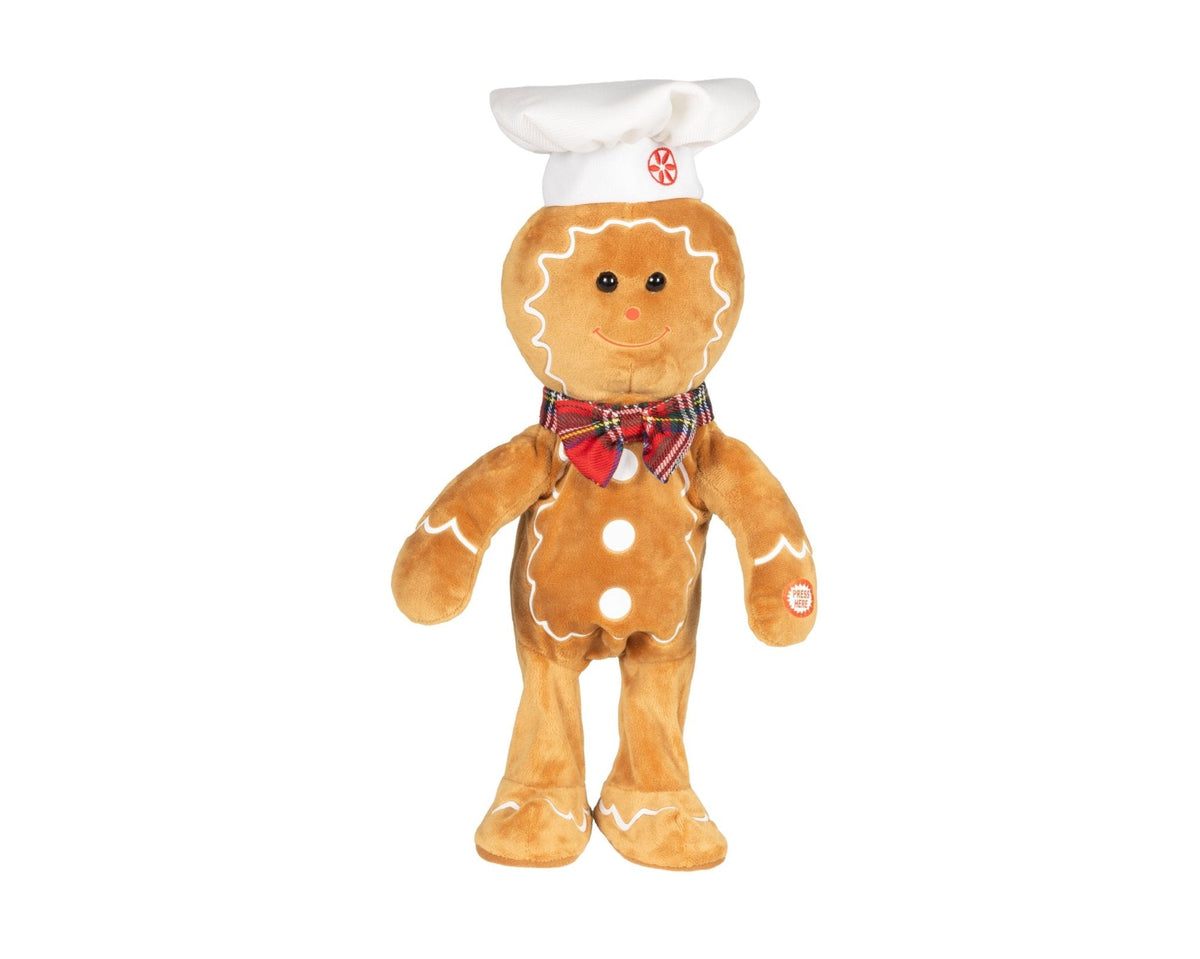 Lebkuchenmann Figur Tanzend – Weihnachtsdeko 33 cm