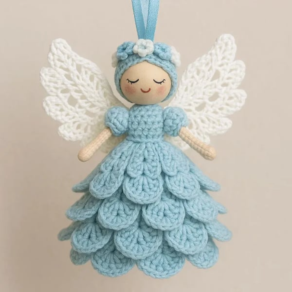 CrochetOrnament, Farbe Blau