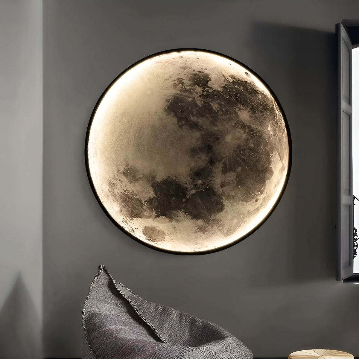 GlowingMoon 3D Mondlampe Mit Sanftem LED-Licht