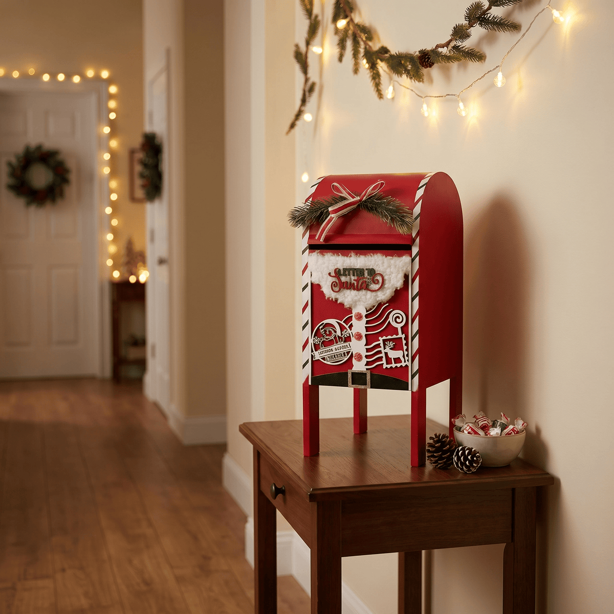 Weihnachtsbriefkasten "Letters to Santa" – 30 cm