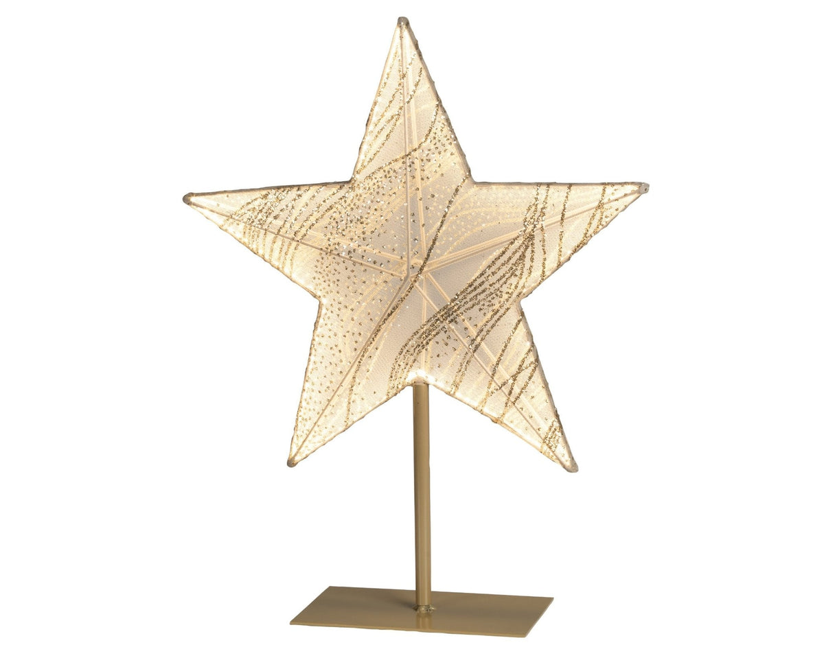 Weihnachtsstern mit LED-Beleuchtung – 2er Sparset