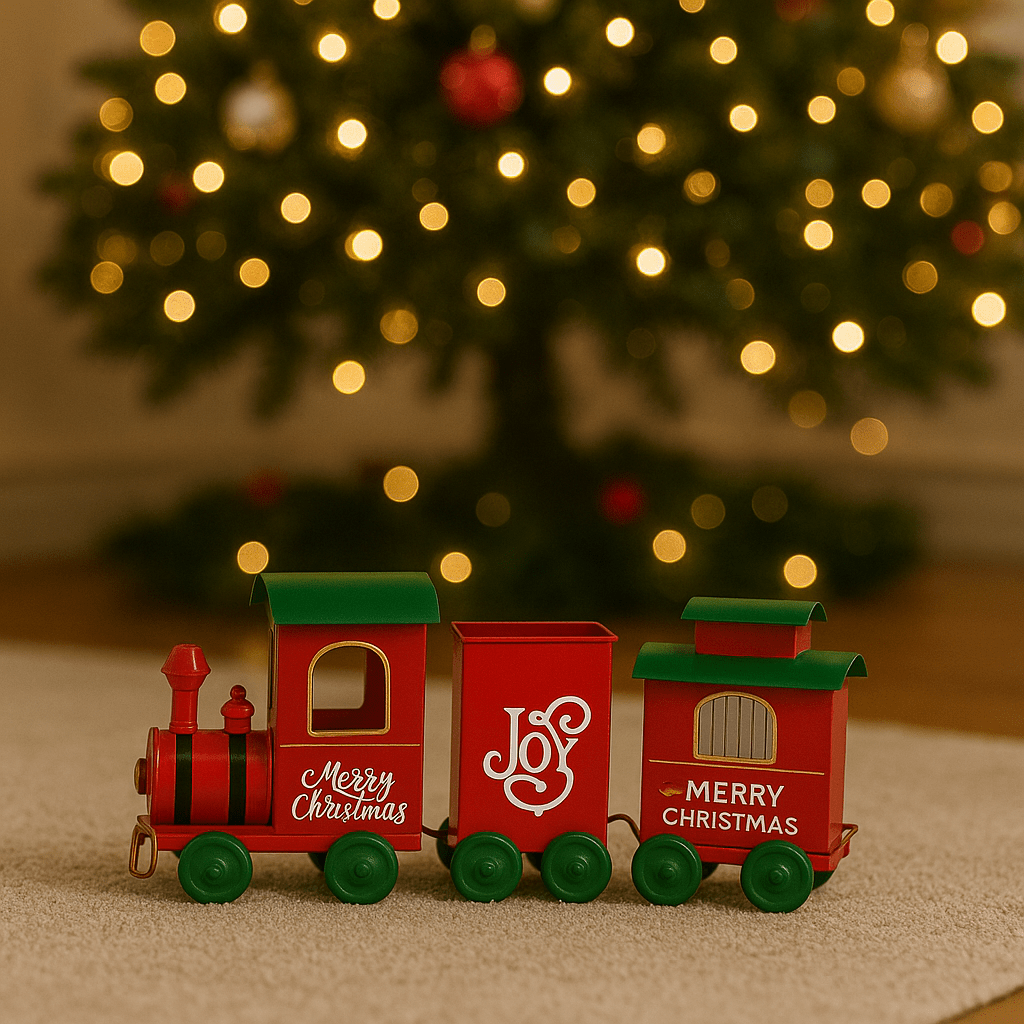 Nostalgischer Weihnachtszug "X-Mas Train" – 55 cm