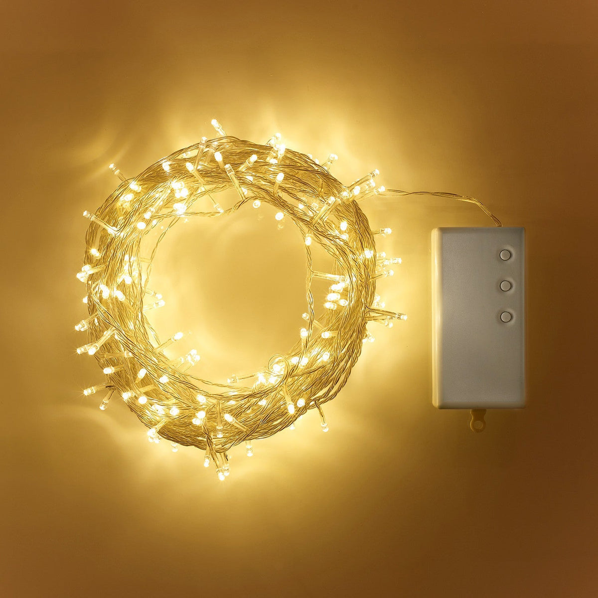 LED Lichterkette Warmweiß 20m – Batteriebetrieben für Innen und Außen