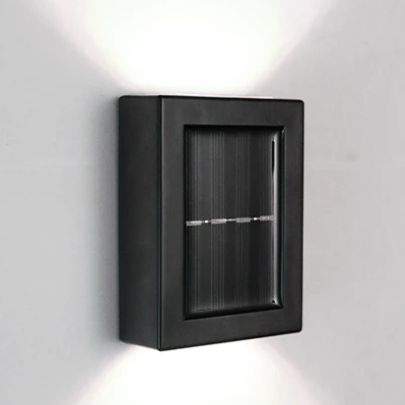 WallLight – Solarbetriebene LED Wandleuchte, Doppelt Beschattet