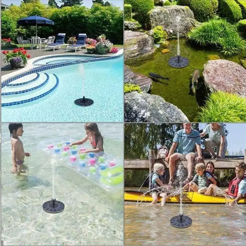 SolarFountain – Schwimmende Solar-Wasserpumpe für den Gartenbrunnen