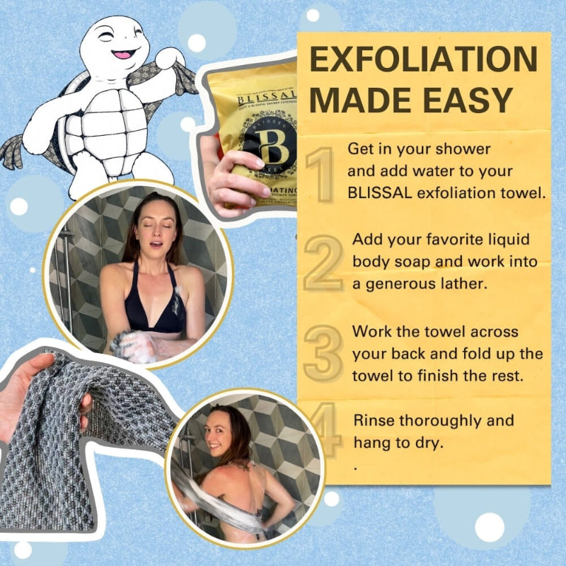 ScrubTowel Peeling-Handtuch Für Die Dusche