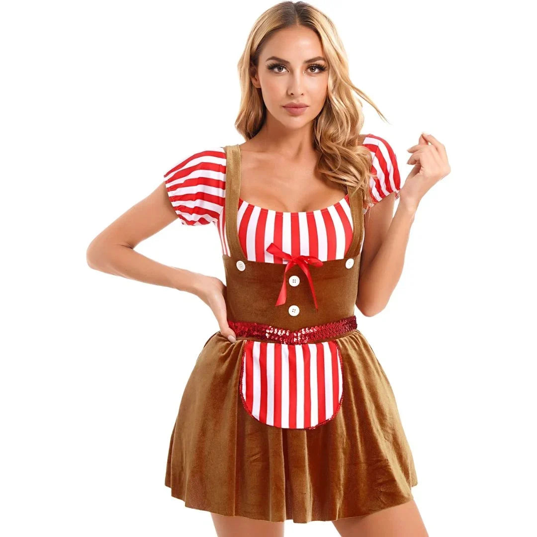 Dirndl Damen Oktoberfest Traditionell Bayerisch