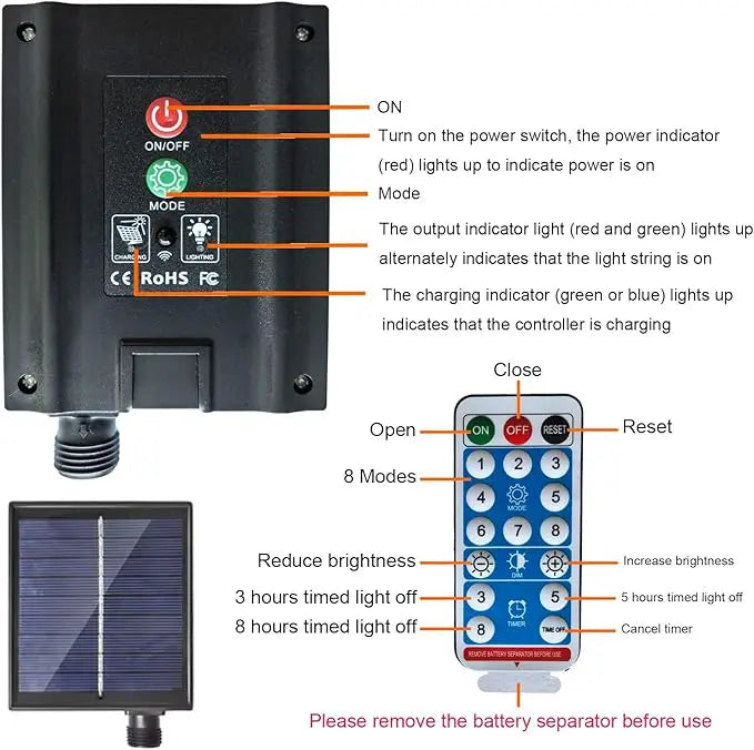 FireworkLamp Solarpanel