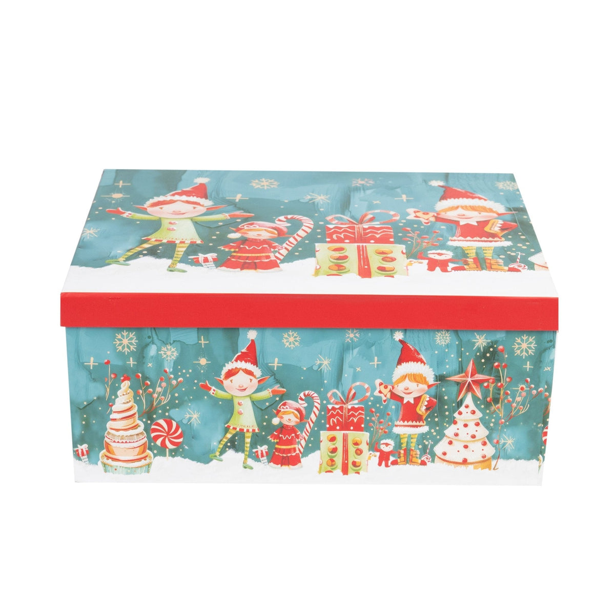 10-teiliges Geschenkboxen-Set Weihnachten – Rechteckig